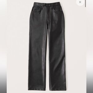 Abercrombie Curve Love 90s Relaxed Vegan Leather Pants